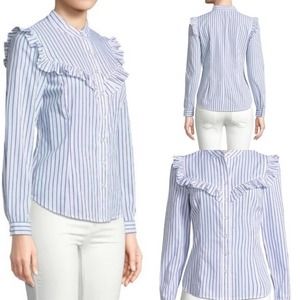 Plenty by Tracy Reese Ruffle Shirt Large NEW